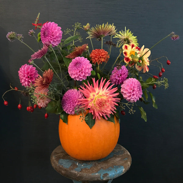 Pumpkin Flower Vase